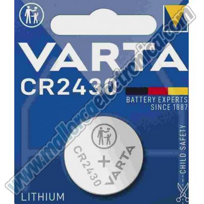 PILA BOTON LITIO 3V  270ma       Ø 24,5mm