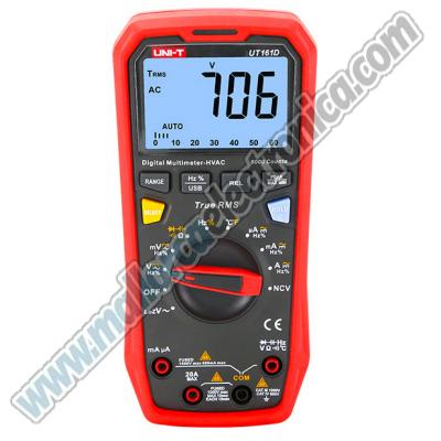 Multímetro digital con pantalla LCD a color,  1000V 10/20A AC/DC Valor Efectivo verdadero