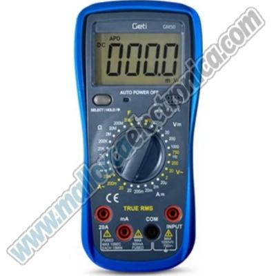 Multímetro Digital 600V AC/DC 10A AC TRUE RMS