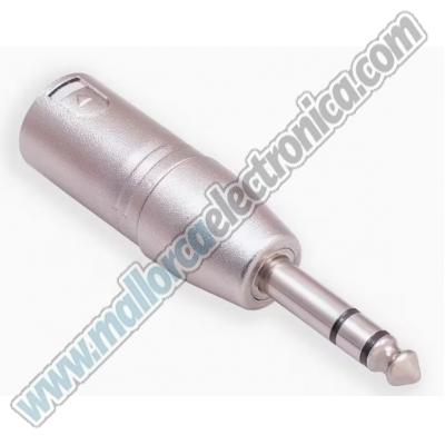 ADAPTADOR JACK   6.4  ESTEREO  macho  XRL   macho