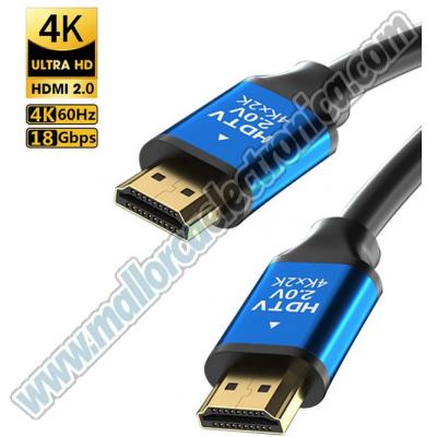 CONEXION  HDMI  19P A MA-MA   2.0 V   15 mtrs   Compatible 4K 2K   3D  FULL HD 1080p  ETHERNET