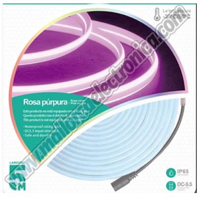 Tira Luces LED Neón 5M Md 12V- VIOLETA