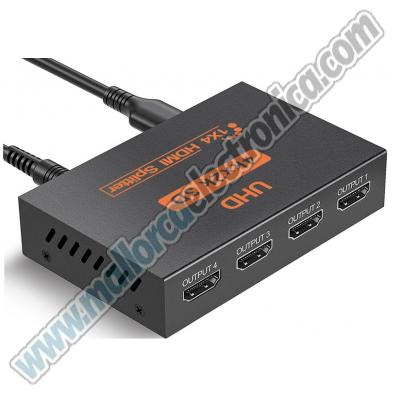 Splitter HDMI 4K 3D 1X4 HDMI distribuidor 1 entrada 4 salida 4K 30Hz